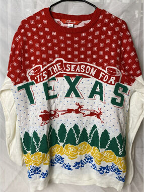 Shinesty Texas holiday sweater long sleeve size L